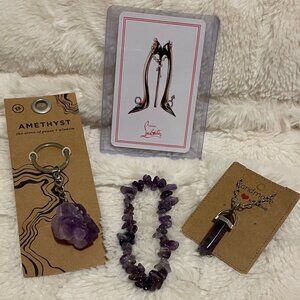 NWT Amethyst Jewelry Set Bundle